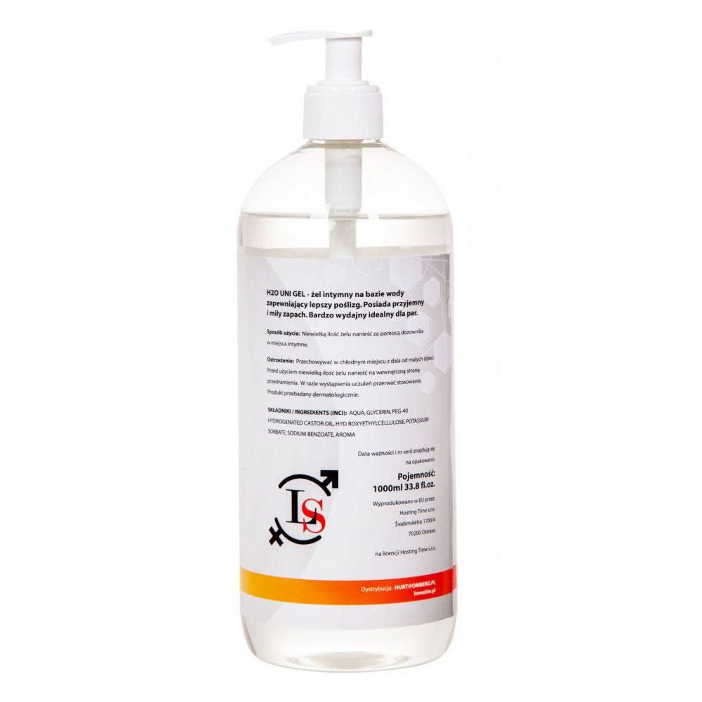 Лубриканты - Универсальный гель-лубрикант Love Stim - H2O UNI GEL, 1000 ml 1