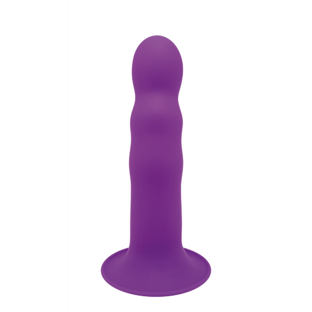 Фаллоимитатор - Фаллоимитатор Термоактивный SOLID LOVE RIBBED PURPLE