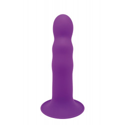 Фаллоимитатор Термоактивный SOLID LOVE RIBBED PURPLE