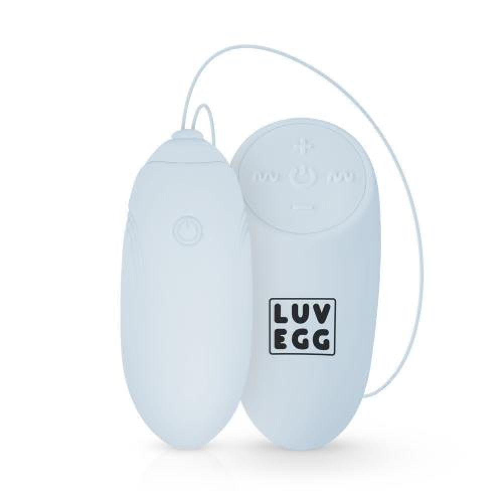 Вагинальные шарики - LUV001BLU Виброейте с пультом LUV EGG голубое