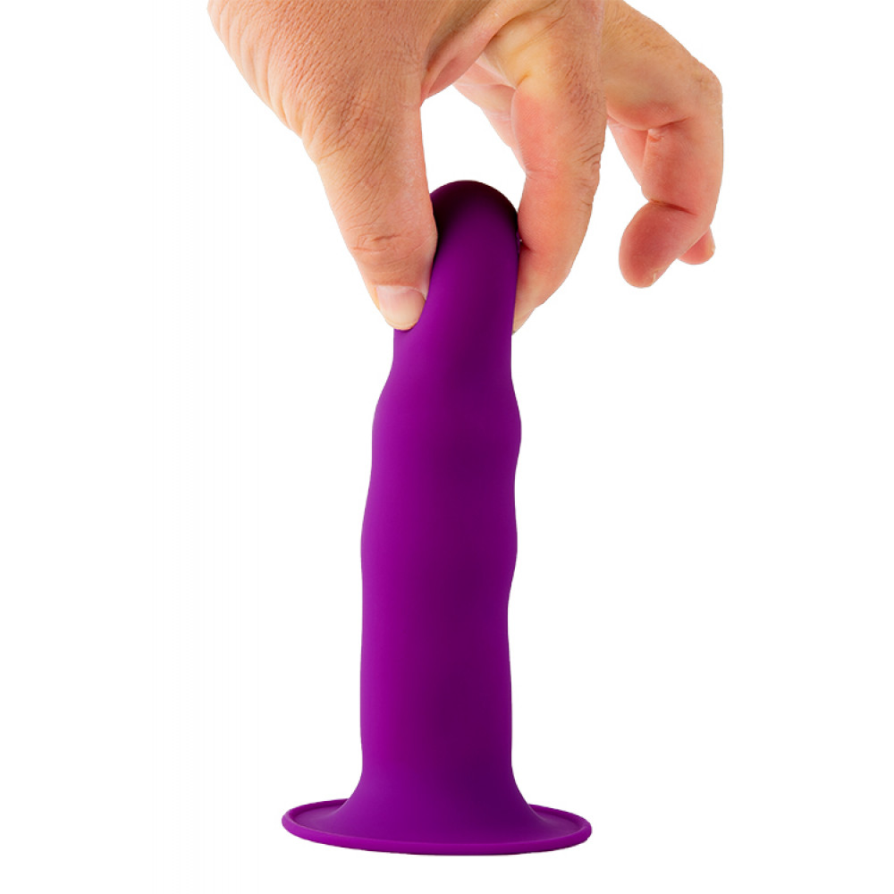 Фаллоимитатор - Фаллоимитатор Термоактивный SOLID LOVE RIBBED PURPLE 1