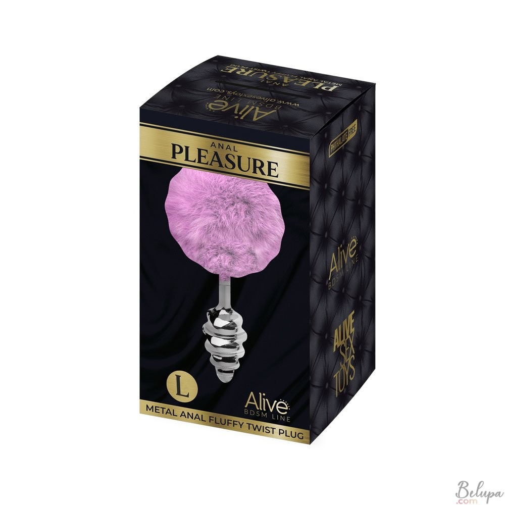 Секс игрушки - Анальная пробка Alive Anal Pleasure с светло-фиолетовым хвостиком, L 3