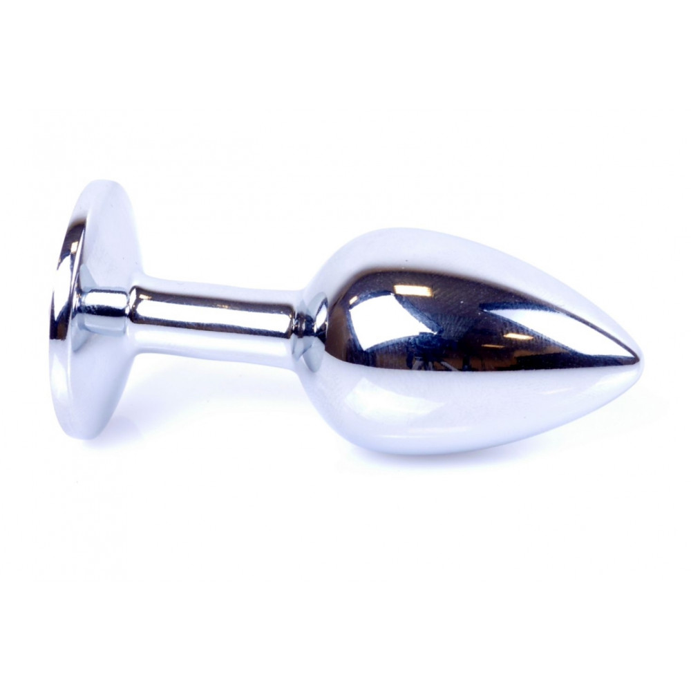 Анальные игрушки - Анальная пробка Boss Series - Jewellery Silver PLUG Light Blue S, BS6400014 4