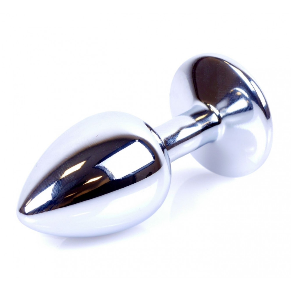 Анальные игрушки - Анальная пробка Boss Series - Jewellery Silver PLUG Light Blue S, BS6400014 5