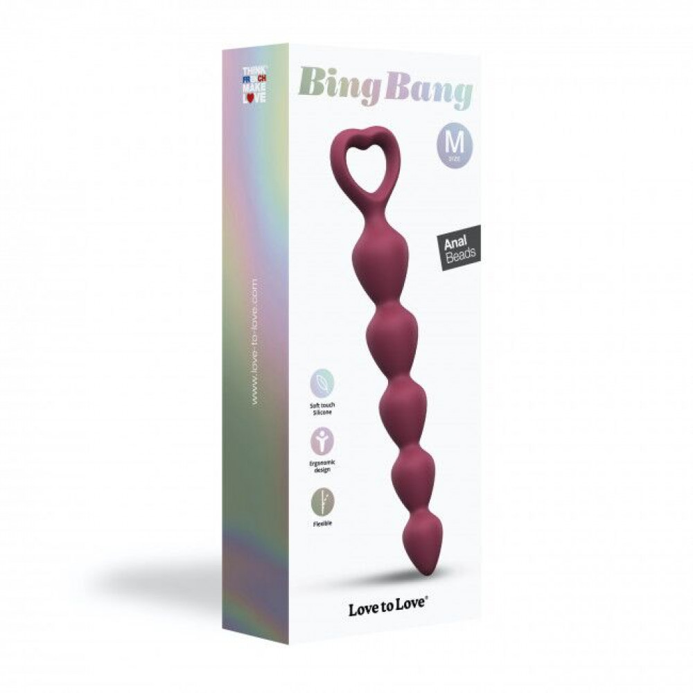 Анальные бусы и цепочки - Анальная цепочка Love To Love BING BANG M - PLUM STAR 3