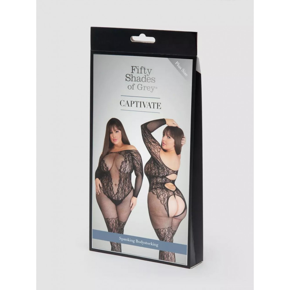 Эротическое белье - Боди Fifty Shades Of Grey Captivate черный, размер Plus Size (EU: 46-52) 1