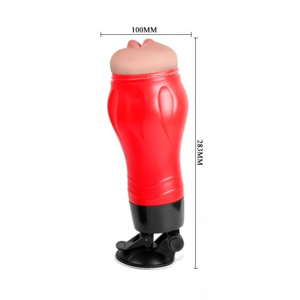 Мастурбаторы вагины - Мастурбатор ротик CRAZY BULL - Flora, BM-00900T47N-2 1