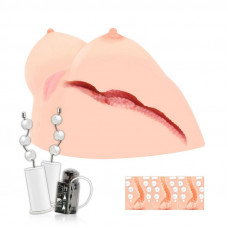 Мастурбатор в форме груди Kokos Juliana Breast с вибрацией