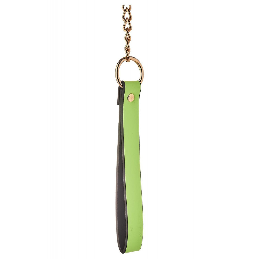 БДСМ игрушки - Ошейник с поводком светящийся в темноте Dream Toys Radiant Collar & Leash зеленый 3