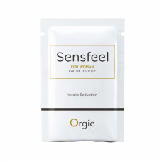 ПРОБНИК Женская туалетная вода Orgie SENSFEEL + афродизиак, 1 мл