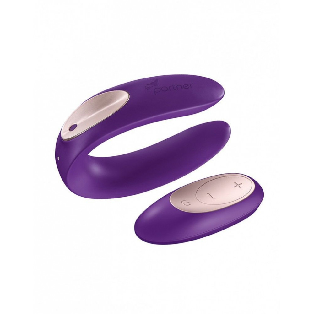 Вибраторы для пар - Вибратор для пар Satisfyer Double Plus Remote с пультом ДУ и двумя моторчиками