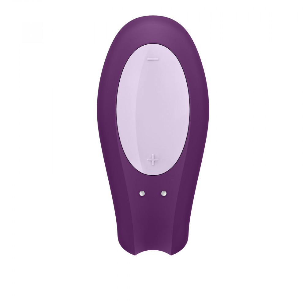 Вибраторы для пар - Смарт-вибратор для пар Satisfyer Double Joy Violet с широким клиторальным стимулятором 5