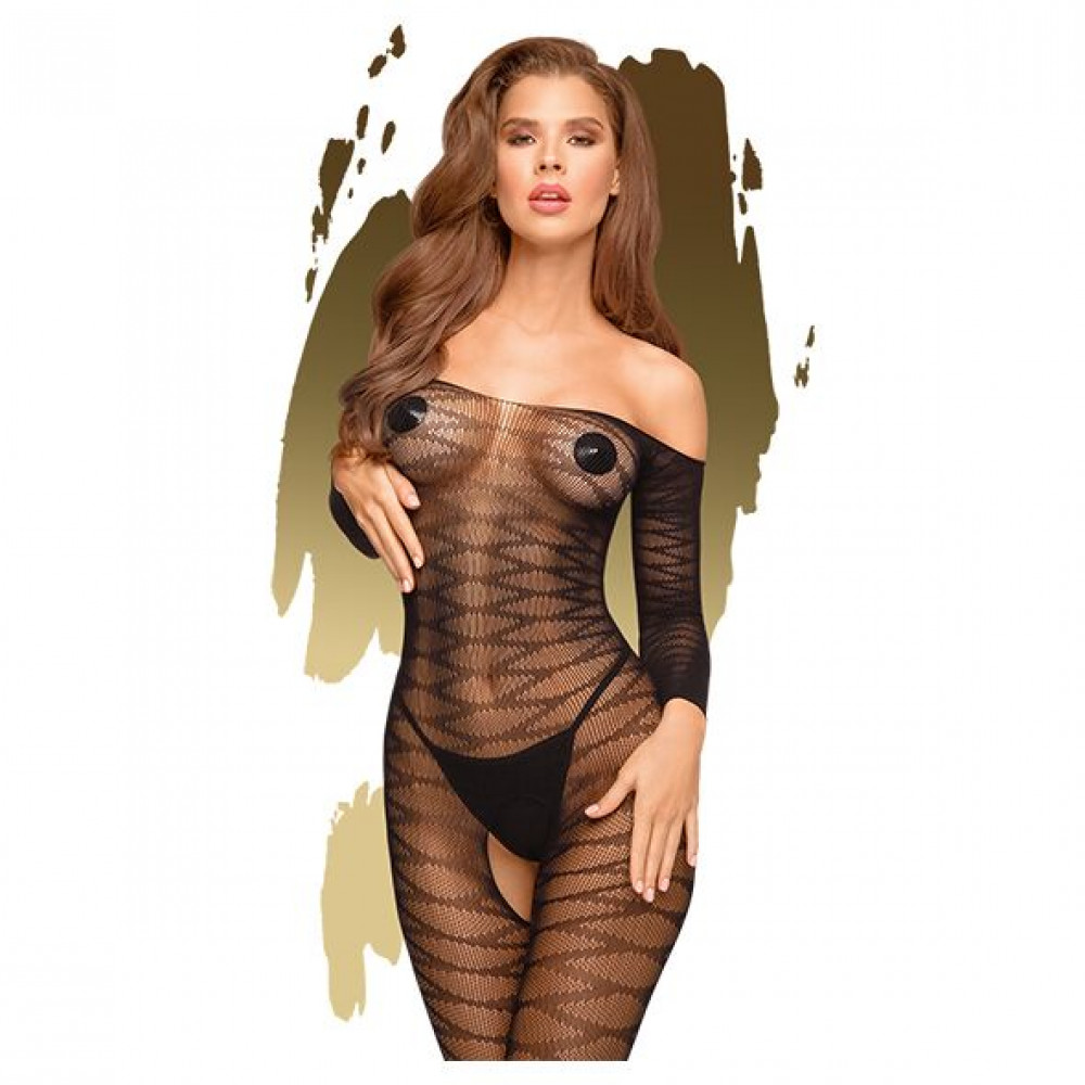 Бодистокинг - Бодистокинг с длинными рукавами Penthouse - Dreamy Diva Black S/L