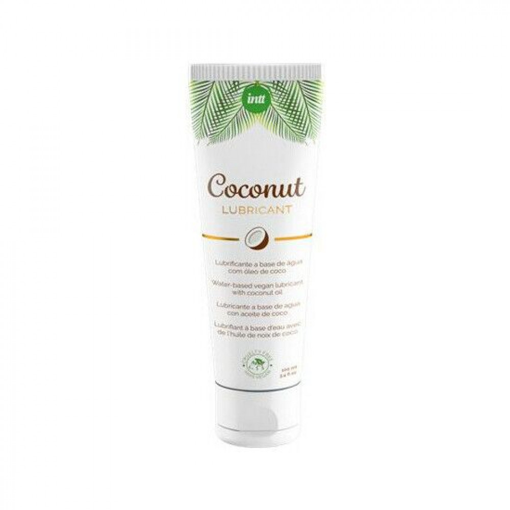 Смазка на водной основе - Ухаживающий лубрикант Intt Coconut с кокосовым маслом на водной основе (100 мл)
