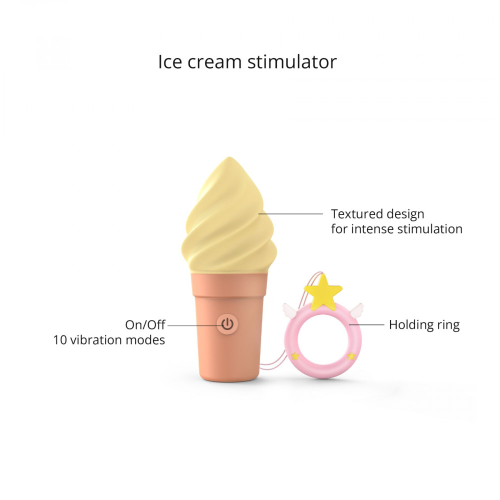 Клиторальный вибратор - Вибратор-мороженое Love To Love CAND'ICE — VANILLA POP 4