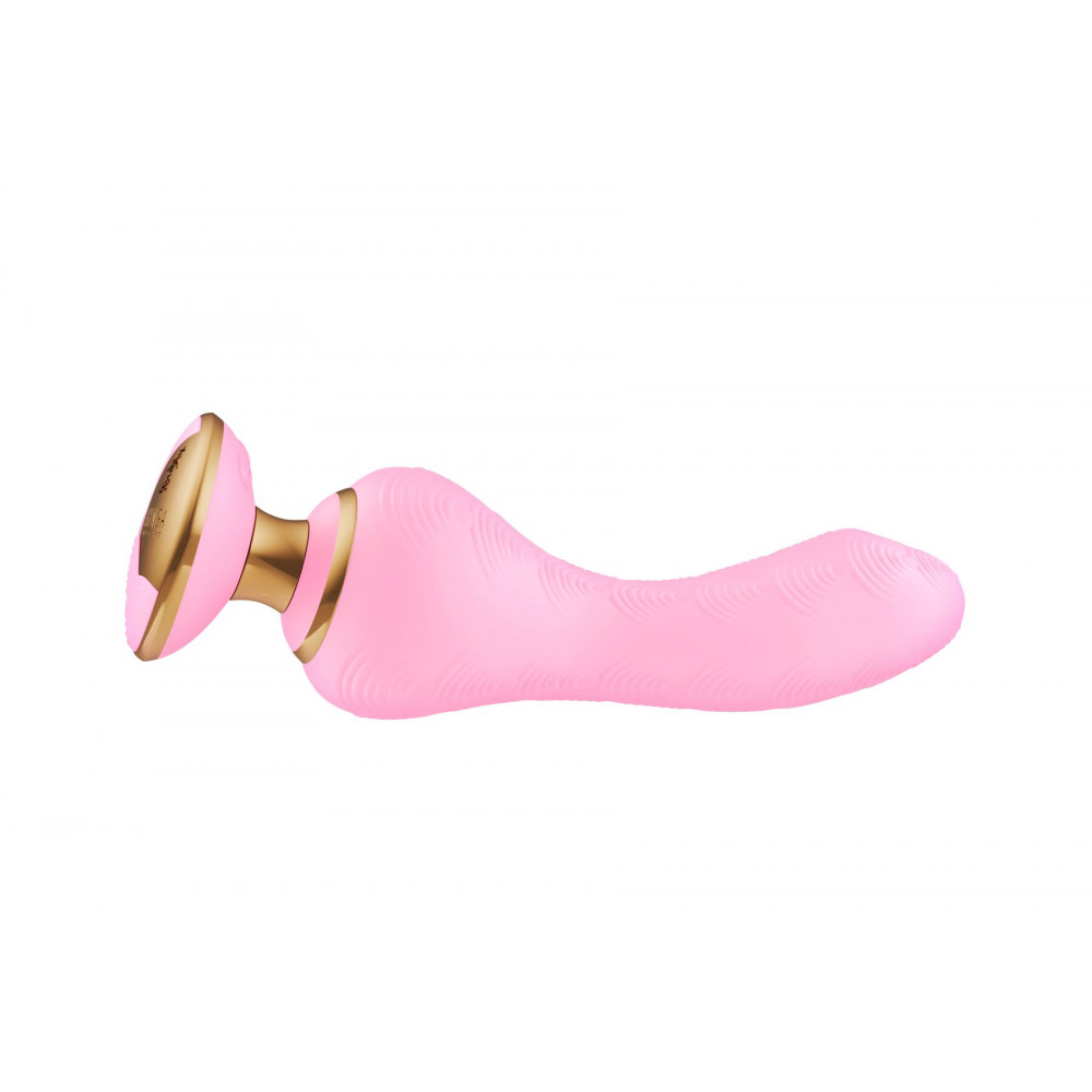 Вибратор - Вибратор для точки G Shunga Sanya Light Pink, гибкий ствол 7