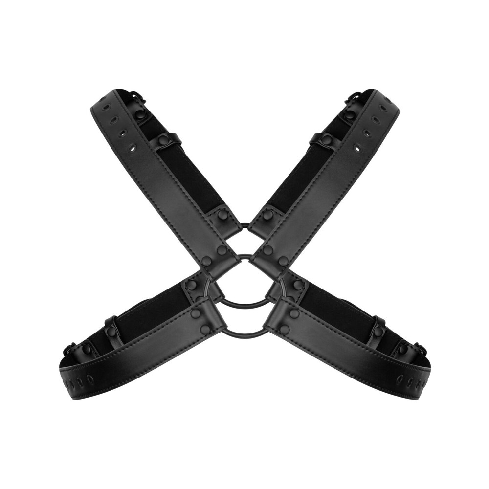 Чокеры, портупеи - Портупея Bedroom Fantasies Lionel High Halter - Black 4