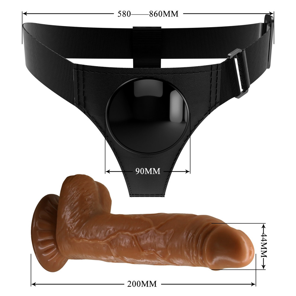 Страпон - Страпон женский Pretty Love - HARNESS BRIEFS Micheal, BW-022092NR 4
