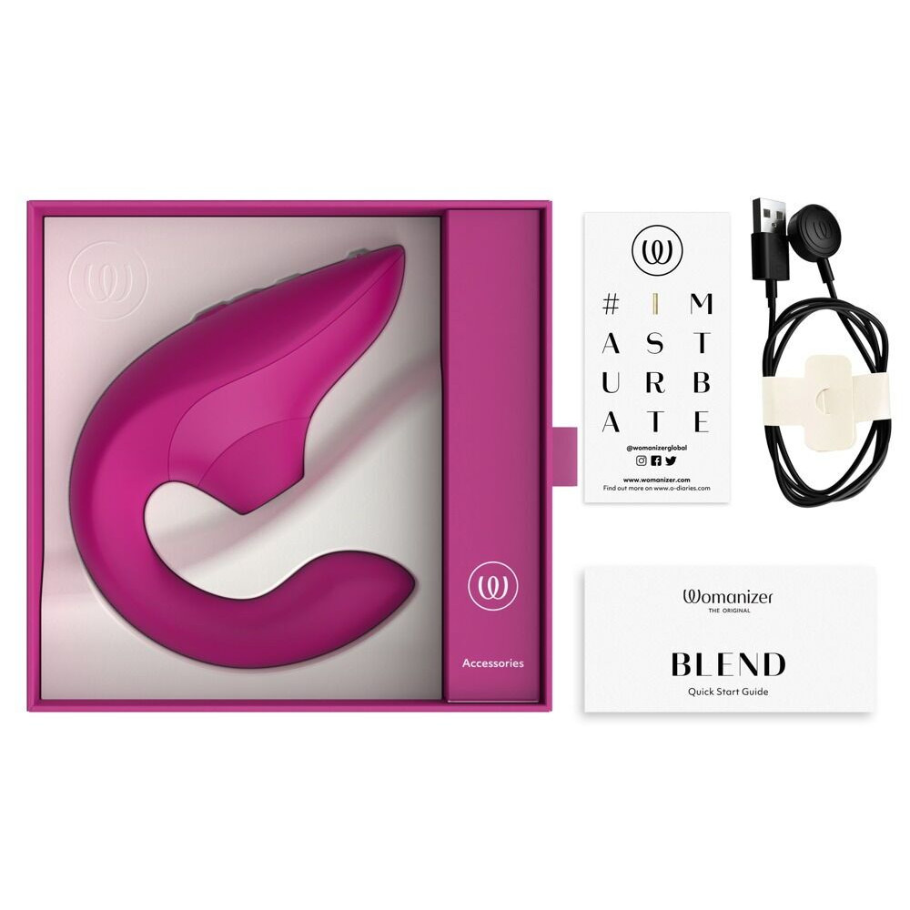 Вибраторы вакуумные - Вакуумный клиторальный стимулятор Womanizer Blend Vibrant Pink 5