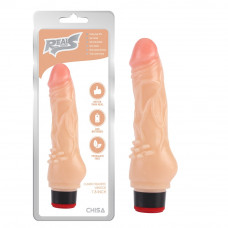 Вибратор реалистичный Chisa Real Touch S на батарейках, бежевый