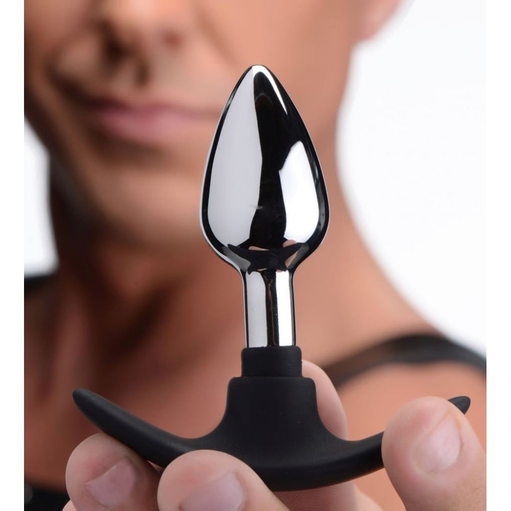 Анальные игрушки - Анальная металлическая пробка Master Series Dark Invader Anal Plug Metal, Small 1