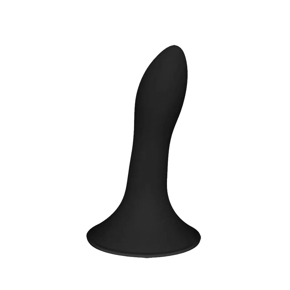 Дилдо - Дилдо с присоской Adrien Lastic Hitsens 5 Black, отлично для страпона, диаметр 2,4см, длина 13см