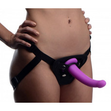 Страпон с кольцевой крепью Navigator Silicone G-Spot Dildo фиолетовый