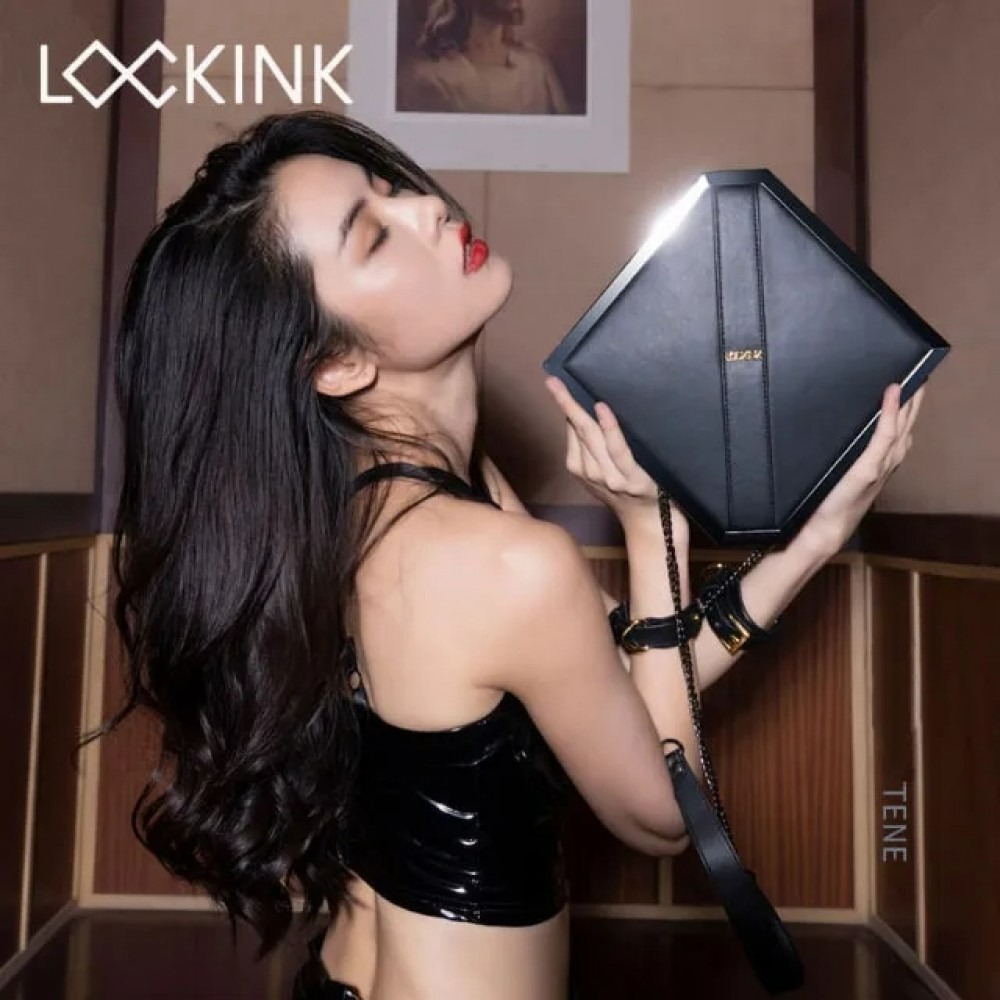 БДСМ игрушки - Бондажный набор в сумке 4 предмета Черный Lockink