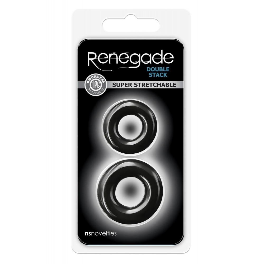 Секс игрушки - Эрекционные кольца NS Novelties Renegade черные 1