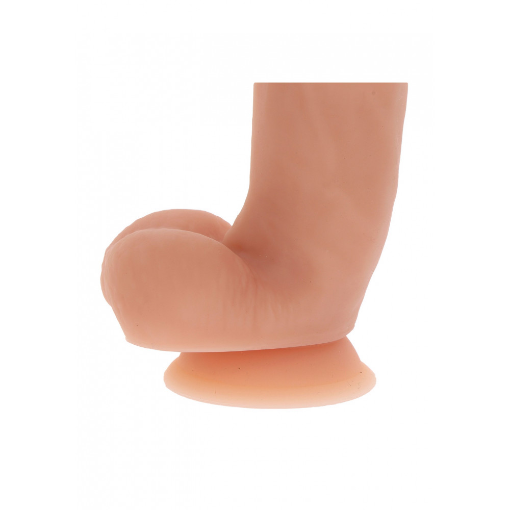 Секс игрушки - Фаллоимитатор реалистичный с мошонкой ToyJoy Get Real на присоске, бежевый 2