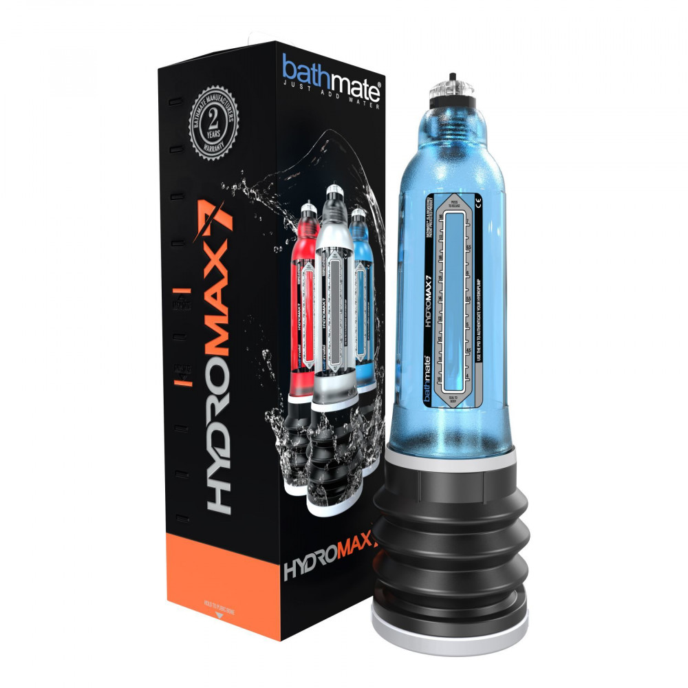 Гидропомпы - Гидропомпа Bathmate Hydromax 7 Blue (X30), для члена длиной от 12,5 до 18 см, диаметр до 5 см 2