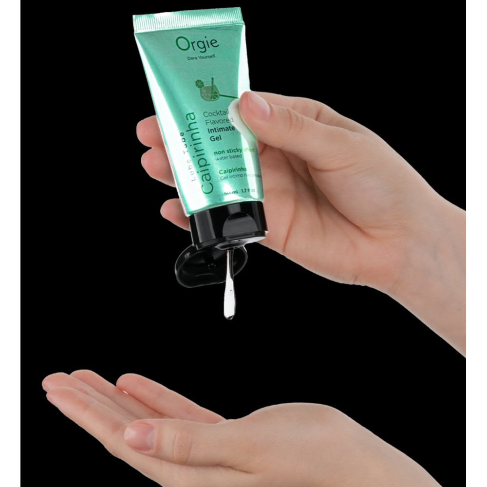 Лубриканты - Оральный лубрикант Orgie Cocktail Flavored Intimate Gel - Caipirinha, 50 ml 1