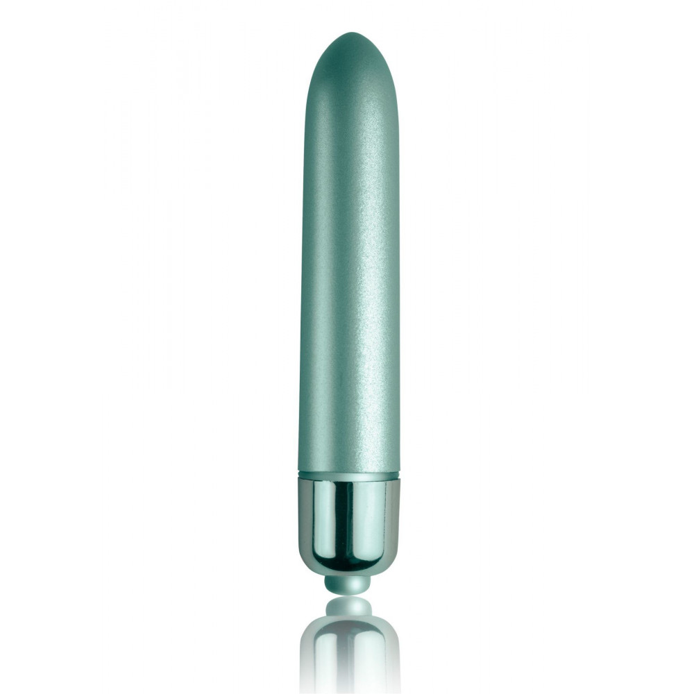 Клиторальный вибратор - Вибропуля Rocks Off RO-90mm Touch of Velvet Aqua Lily матовая, 10 режимов работы, на батарейке