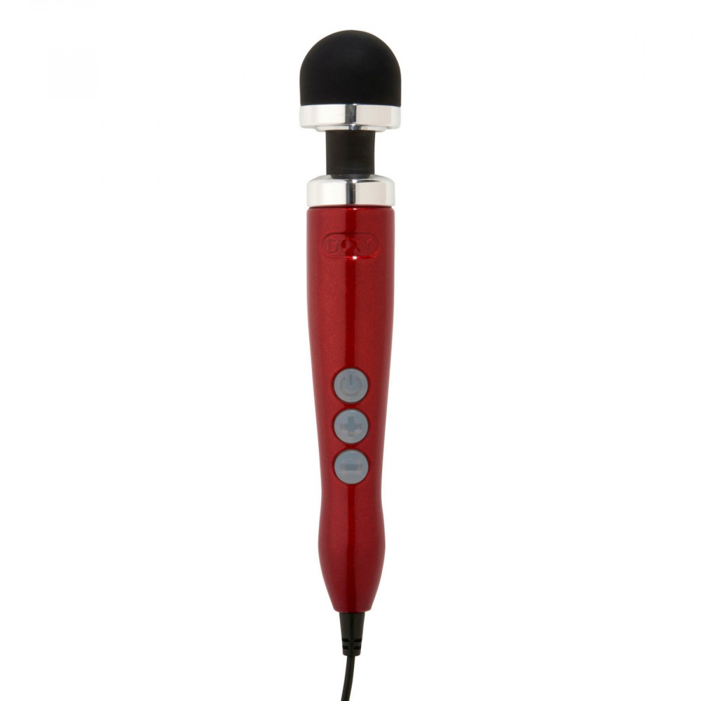 Вибромассажеры - Вибромассажер DOXY Die Cast 3 Candy Red, очень мощный, питание 220В, металлический корпус