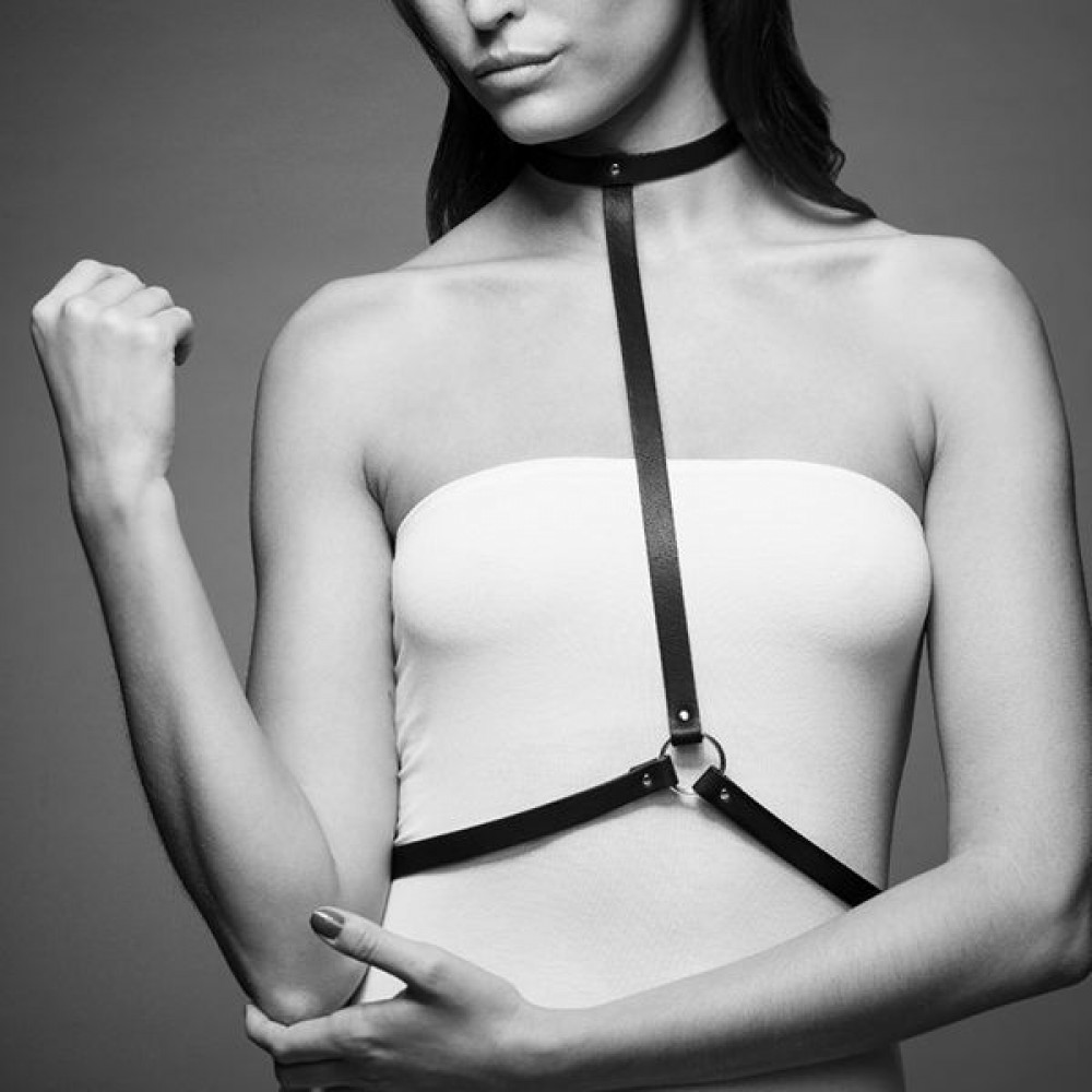 Чокеры, портупеи - Портупея Bijoux Indiscrets MAZE - I Harness Black, экокожа, очень стильная 6