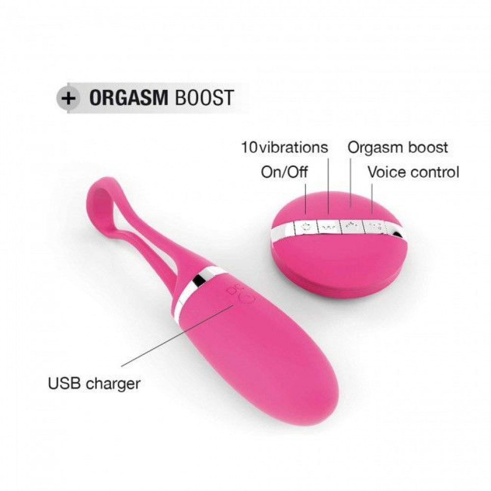 Виброяйцо - Виброяйцо Dorcel Secret Delight Magenta с пультом ДУ, с турборежимом и голосовым управлением 5