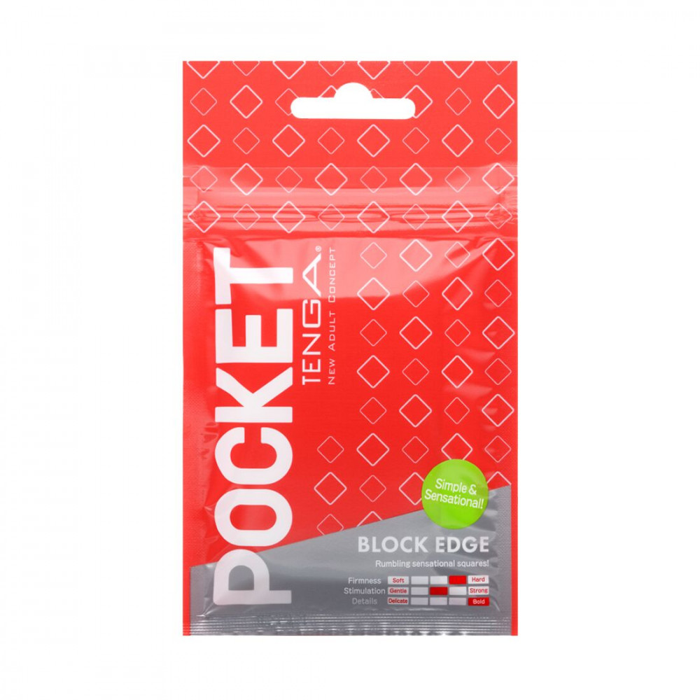 Другие мастурбаторы - Мастурбатор TENGA Pocket Block Edge