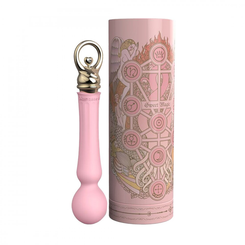 Вибромассажеры - Вибромассажер с подогревом Zalo Sweet Magic - Confidence Wand Fairy Pink 1