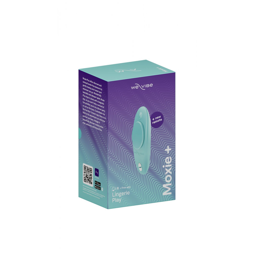 Вибратор - Смарт-вибратор в трусики We-Vibe Moxie+ Aqua, обновленный пульт ДУ 2