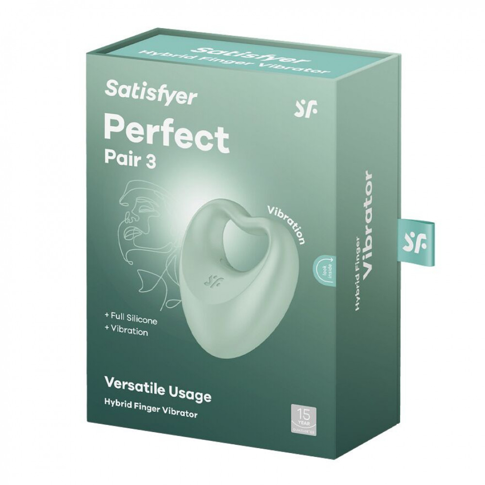 Мини вибраторы - Вибратор на палец и эрекционное кольцо 2в1 Satisfyer Perfect Pair 3 1