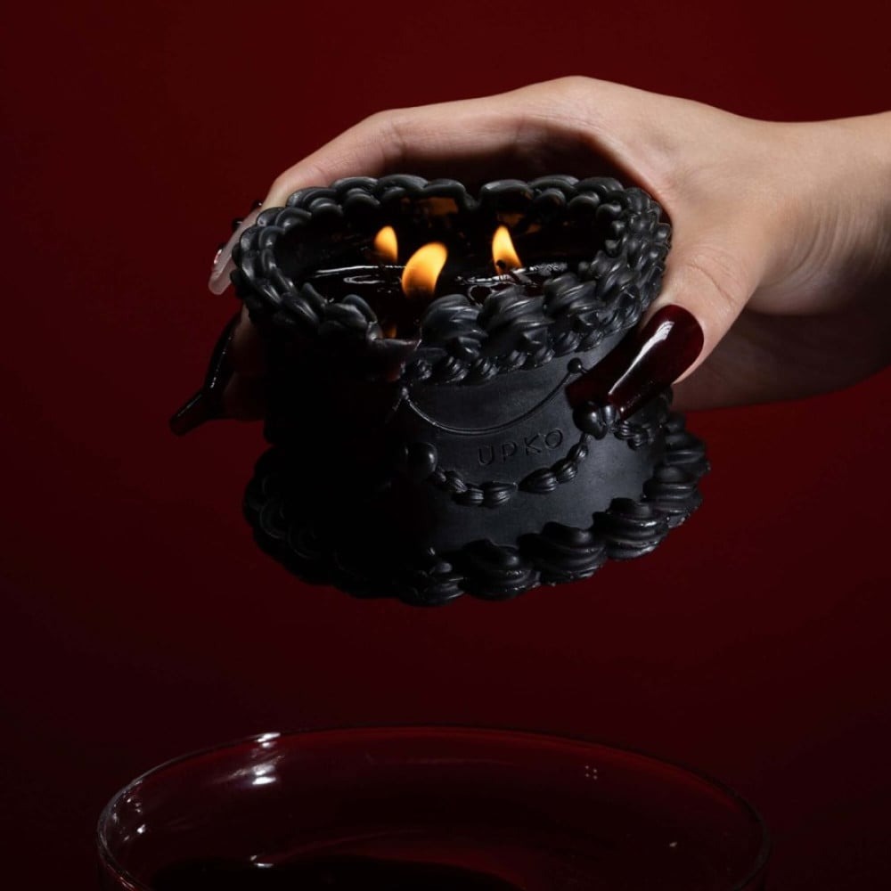 Лубриканты - Свеча восковая UPKO Midnight Sweetie низкотемпературная, черная, 270 гр 2