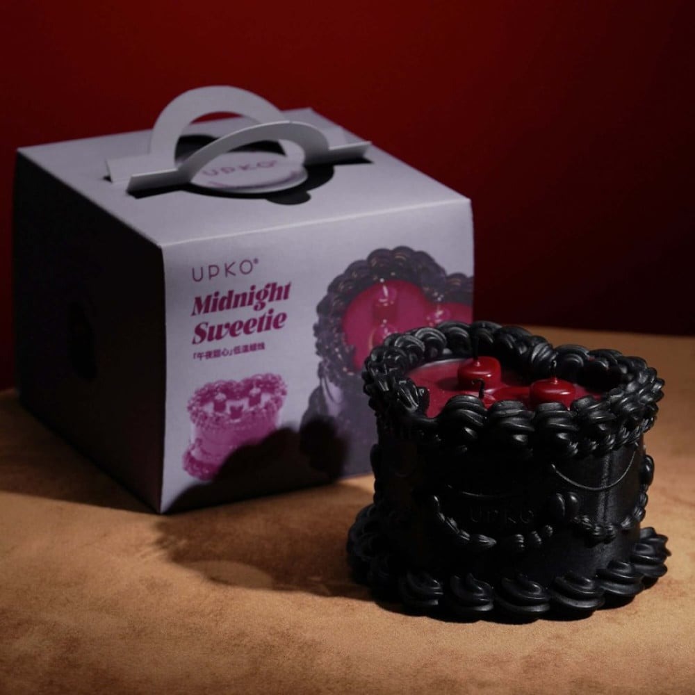 Лубриканты - Свеча восковая UPKO Midnight Sweetie низкотемпературная, черная, 270 гр 8