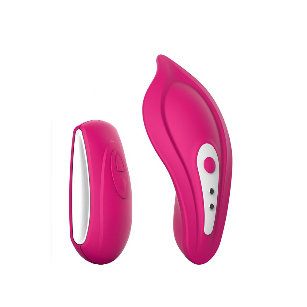 Вибратор - Вибратор в трусики Liebe Panty Vibe Recargable Cerise, нагрев до 39 °C, пульт, трусики в комплекте