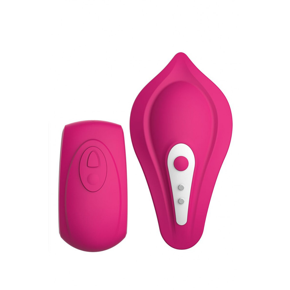 Вибратор - Вибратор в трусики Liebe Panty Vibe Recargable Cerise, нагрев до 39 °C, пульт, трусики в комплекте 1