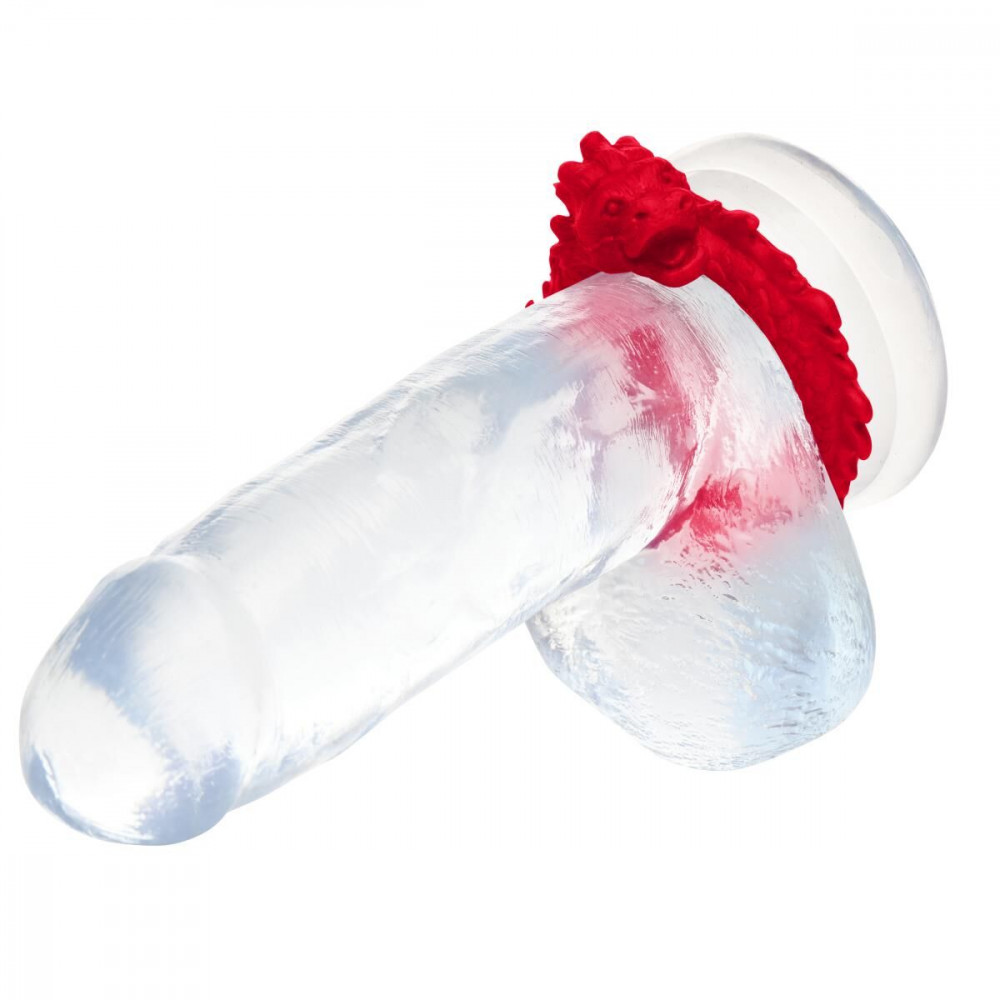 Эрекционное кольцо - Эрекционное кольцо Creature Cocks Rise of the Dragon Silicone Penis Ring - Red 5