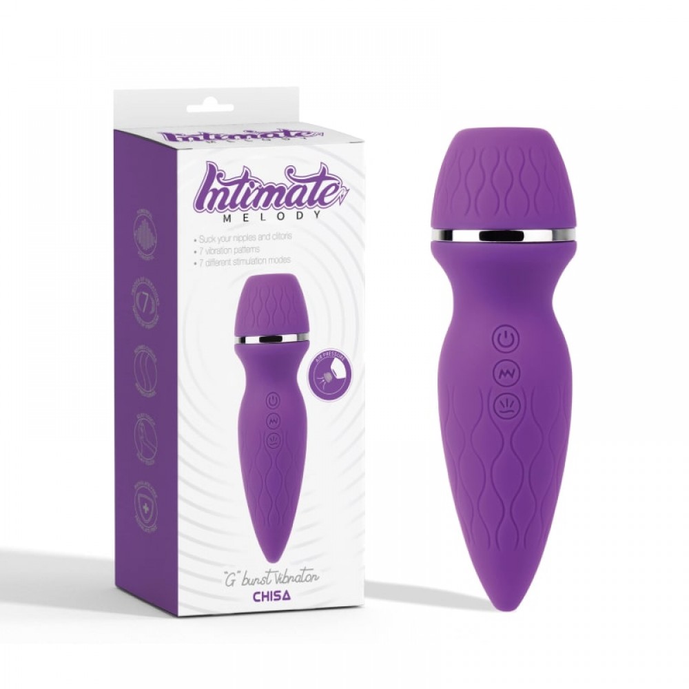 Секс игрушки - Вакуммный стимулятор клитора с вибрацией Chisa Intimate Melody, фиолетовый