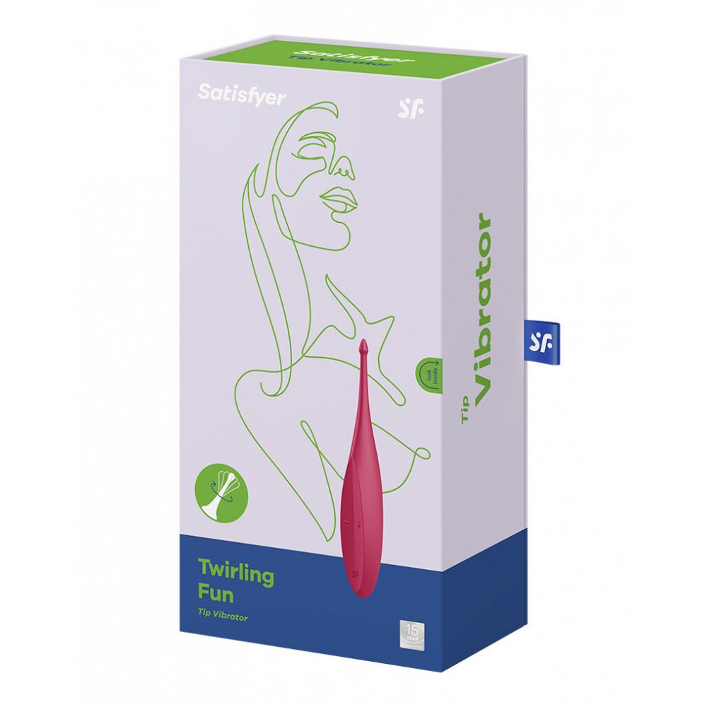 Клиторальный вибратор - Вибратор для клитора Satisfyer Twirling Fun Poppy Red 1
