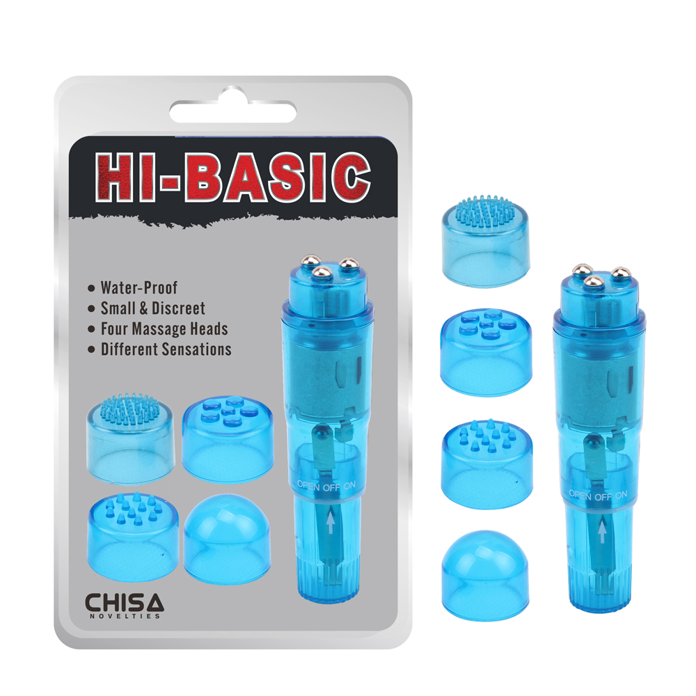 Клиторальный вибратор - CH34121 Вибратор клиторальный с насадками Chisa Hi-Basic THE ULTIMATE MINI-MA