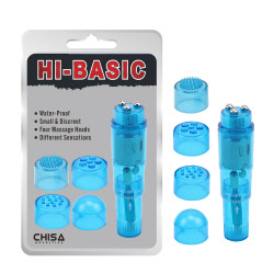 CH34121 Вибратор клиторальный с насадками Chisa Hi-Basic THE ULTIMATE MINI-MA