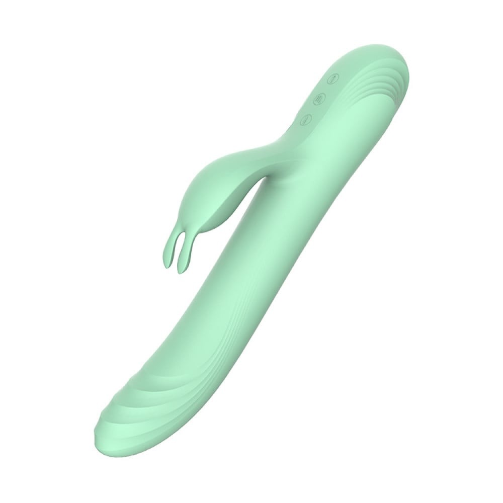 Секс игрушки - Вибратор-кролик с фрикциями Every Night Toys для точки G, мятний 3